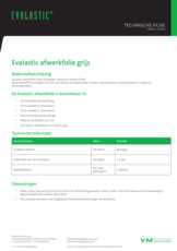 Evalastic afwerkfolie grijs - TF